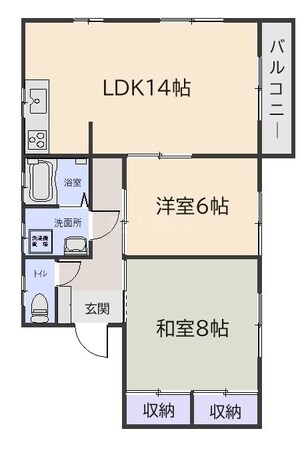 金澤ハイツ Cの物件間取画像